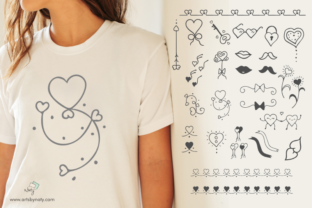 Charming Hand-Drawn Graphics for Valentine's Projects