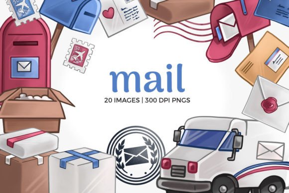 Elevate Your Brand Identity with Mail Clipart Illustrations