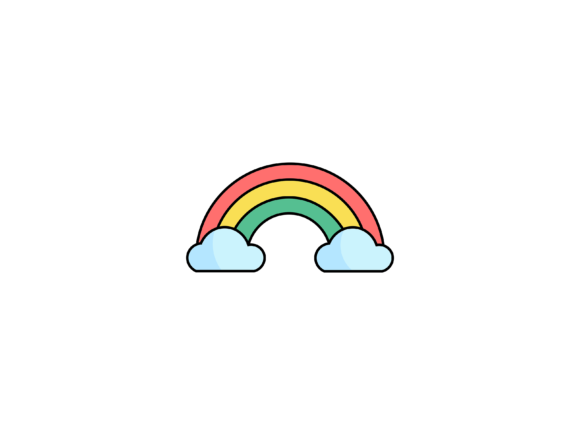 Spring Rainbow Illustrations: A Burst of Joy for Your Designs