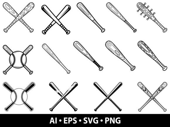Swing for the Fences: The Baseball Bat SVG Bundle
