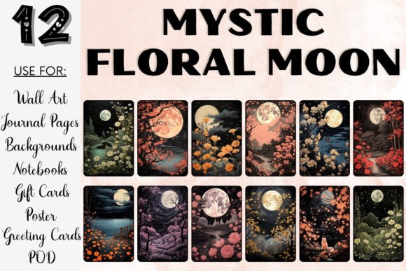 Unleash Vibrant Creativity with the Mystic Floral Moon Bundle